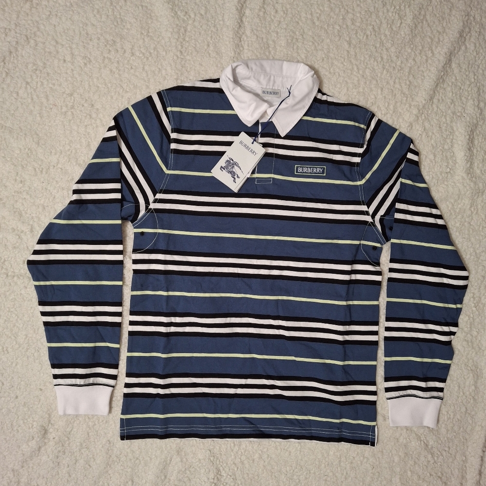 Burberry Striped Cotton Rugby Shirt